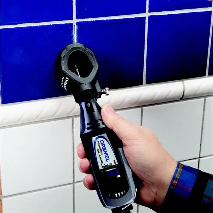 Dremel 568 Kit de Desconexión para Juntas de Pared y Loza, Reduce Riesgo de Rotura de Baldosas, Fácil Ajuste de Profundidad