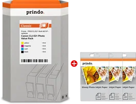 Prindo Classic Value Pack Negro, Cian, Magenta y Amarillo