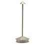 Realpower LED-Slim Light SL-30, Lámpara LED Portátil Recargable de Aluminio Plateado, Regulable con Batería 2600 mAh