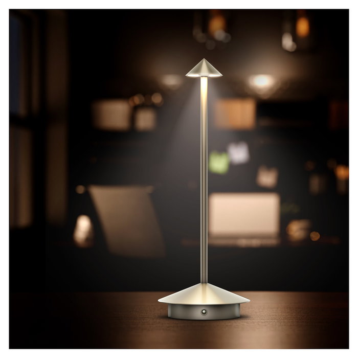 Realpower LED-Slim Light SL-30, Lámpara LED Portátil Recargable de Aluminio Plateado, Regulable con Batería 2600 mAh Realpower LED-Slim Light SL-30, Lámpara LED Portátil Recargable de Aluminio Plateado, Regulable con Batería 2600 mAh