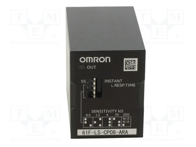 OMRON 61F-LS-CP08-ARA Relé de monitorización de nivel de líquido conductivo