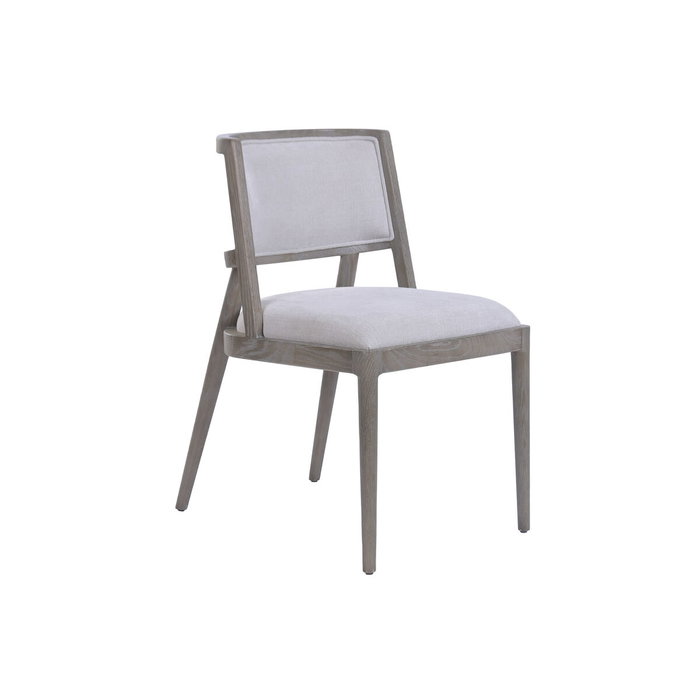 DKD Home Decor Silla de Fresno y Poliéster 50x62x81,5 cm