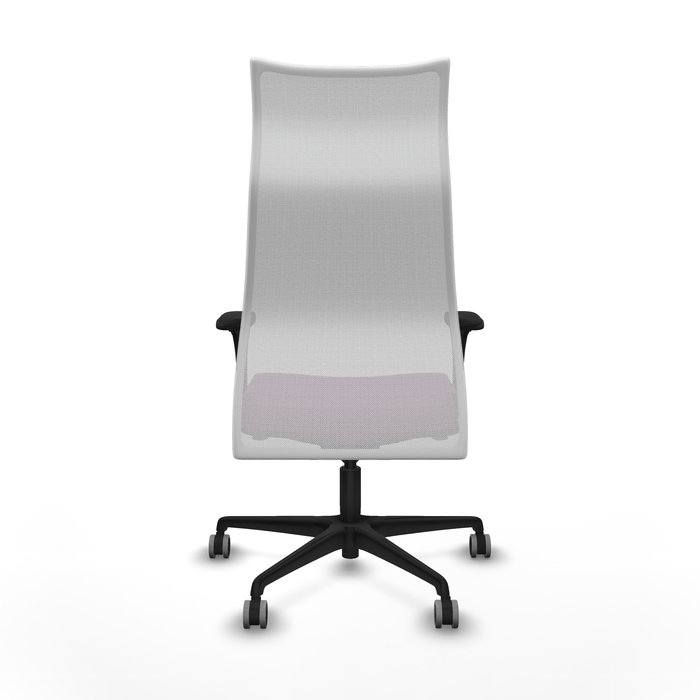Sillón Albacete con mecanismo Sincro tapizada con Similpiel color Morado y malla color Blanco. Equipado con Base nailon negra, Brazos 1D y Ruedas 65 mm parqué Sillón Albacete con mecanismo Sincro tapizada con Similpiel color Morado y malla color Blanco. Equipado con Base nailon negra, Brazos 1D y Ruedas 65 mm parqué