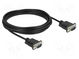 DeLOCK Cable serie RS-232 D-Sub 9 macho a macho 5 m
