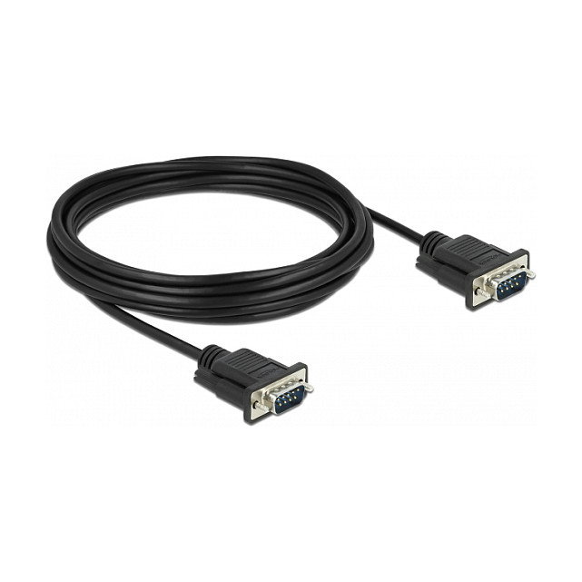DeLOCK Cable serie RS-232 D-Sub 9 macho a macho 5 m