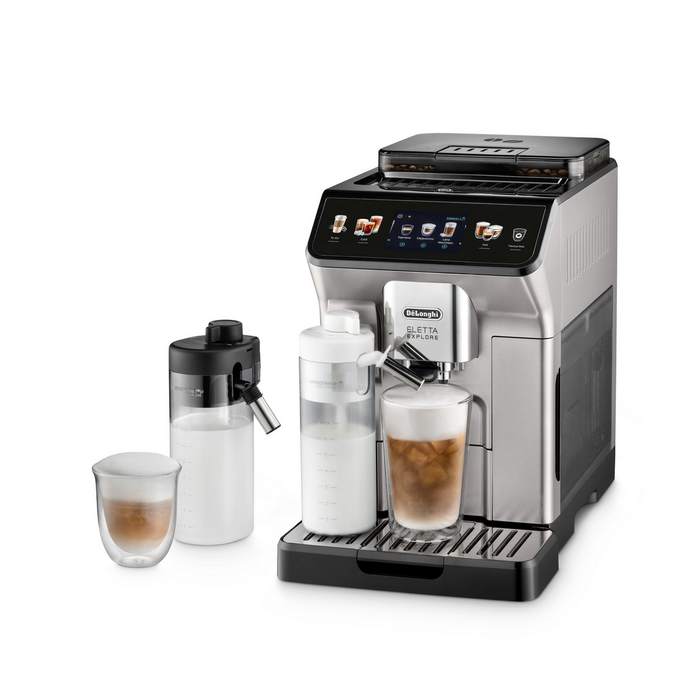 De'Longhi Máquina de Café Automática ECAM450.55.S Silver - Cafetera Espresso con Espumador de Leche De'Longhi Máquina de Café Automática ECAM450.55.S Silver - Cafetera Espresso con Espumador de Leche