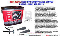 RUBI KIT PERFECT LEVEL SYSTEM 1 MM (3-12 MM) - 3956