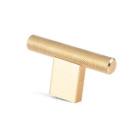 Viefe Pomo Graf Mini T Aluminio Latón Oscuro para Muebles de Cocina y Baño