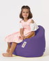 Atelier Del Sofa Puff de Jardín Púrpura 100% Poliéster Impermeable para Exterior