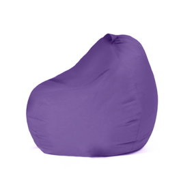 Atelier Del Sofa Puff de Jardín Púrpura 100% Poliéster Impermeable para Exterior