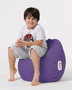 Atelier Del Sofa Puff de Jardín Púrpura 100% Poliéster Impermeable para Exterior
