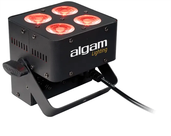 Algamlight Foco Proyector LED 4 x 10W RGBW Algamlight con 4 LEDs de 10W y Ángulo de Haz de 22°, Control DMX y Modos Automático y Musical