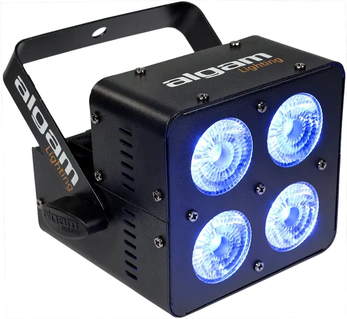 Algamlight Foco Proyector LED 4 x 10W RGBW Algamlight con 4 LEDs de 10W y Ángulo de Haz de 22°, Control DMX y Modos Automático y Musical