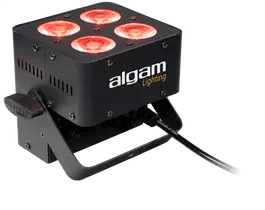Algamlight Foco Proyector LED 4 x 10W RGBW Algamlight con 4 LEDs de 10W y Ángulo de Haz de 22°, Control DMX y Modos Automático y Musical