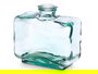 Giftdecor Jarron Vidrio Reciclado Transparente 22 cm Rectangular (Set de 3)