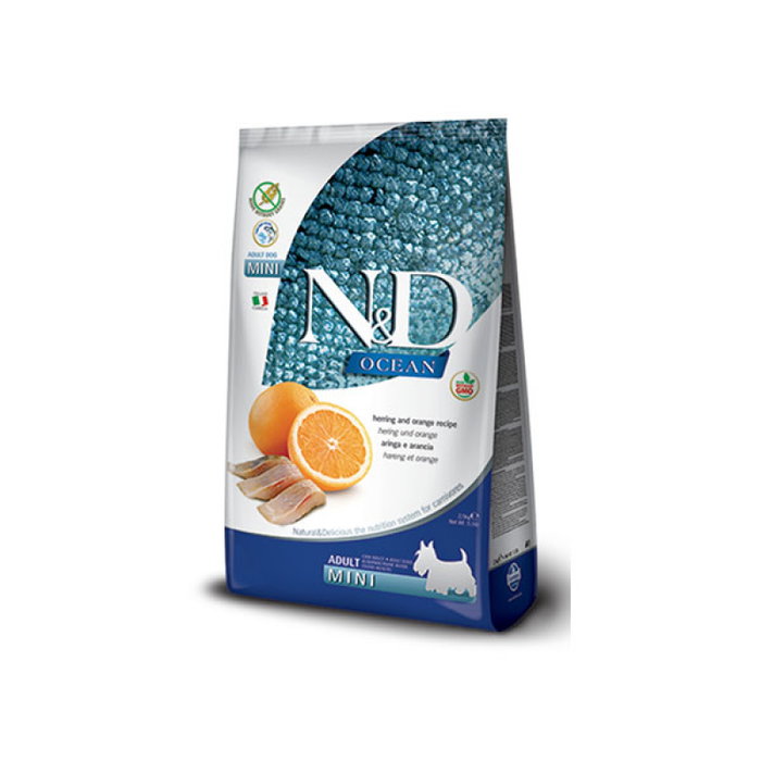 Farmina N&D Ocean Dog Mini Arenque y Naranja 2,5kg