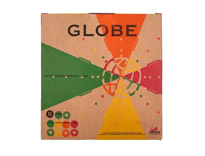 Liderpapel Globo terráqueo mapa político de 15 cm