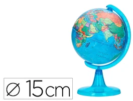 Liderpapel Globo terráqueo mapa político de 15 cm