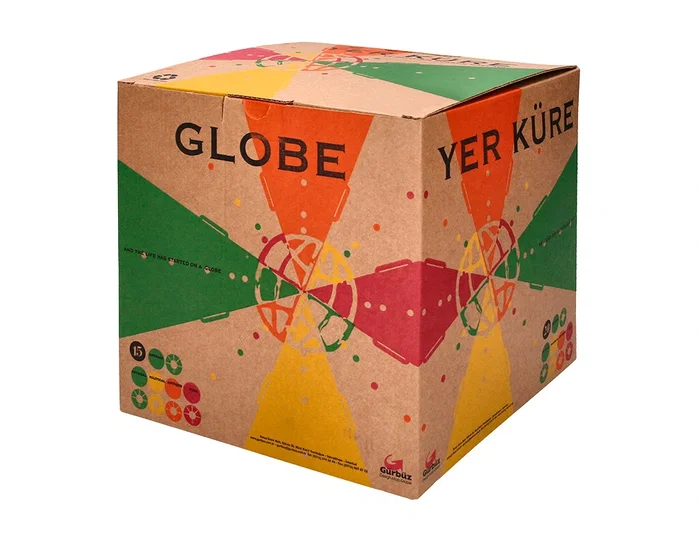 Liderpapel Globo terráqueo mapa político de 15 cm