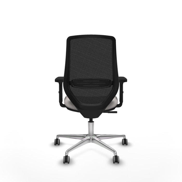 PIQUERAS Y CRESPO Silla de oficina Mardos con mecanismo Sincro, Blanco y Negro