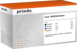 Prindo PRTBTN423 Rainbow Classic Pack de tintas Negro, Cian, Magenta, Amarillo