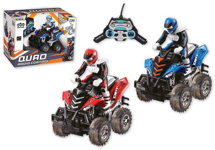 Jugatoys - atodavelocidad Quad radio control escala 1:14 con batería 27Mhz Jugatoys - atodavelocidad Quad radio control escala 1:14 con batería 27Mhz