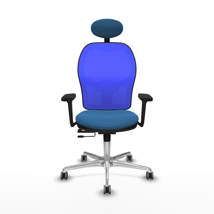 PIQUERAS Y CRESPO Silla de oficina Jorquera con mecanismo Sincro/Traslack Azul PIQUERAS Y CRESPO Silla de oficina Jorquera con mecanismo Sincro/Traslack Azul