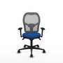 PIQUERAS Y CRESPO Silla de oficina Jorquera con mecanismo Sincro, Azul y Gris