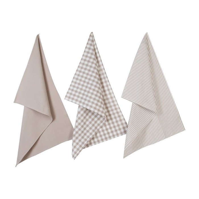 Atmosphera Trapos de Cocina de Algodón 45x70 cm, Pack de 3 Unidades, Colores Surtidos - Paños para Cocina