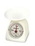 Orbegozo PC 1015 Báscula de Cocina Mecánica - Capacidad 5 kg, Precisión 10 g, Superficie de Plástico Lisa, Color Blanco