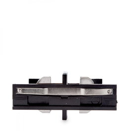 Conector Recto Carril Trifásico Negro