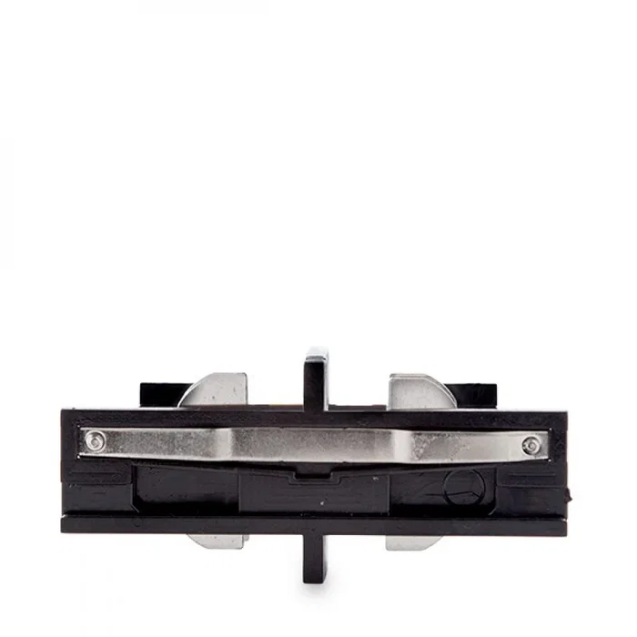 Conector Recto Carril Trifásico Negro