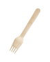 Wooow Set 12 Tenedores Desechables de Madera 16 x 2.8 x 1.8 cm (36 Unidades)