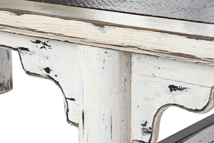 DKD Home Decor Mesa Centro Item Home Blanco Marron 167 x 90 x 50 cm DKD Home Decor Mesa Centro Item Home Blanco Marron 167 x 90 x 50 cm