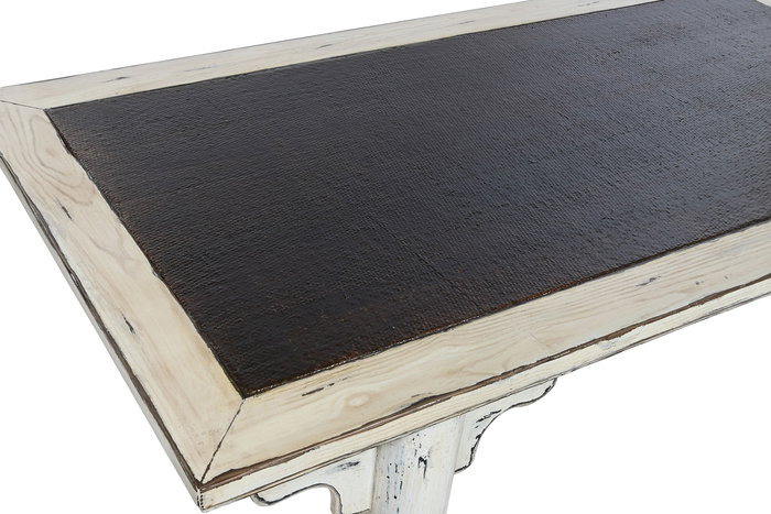 DKD Home Decor Mesa Centro Item Home Blanco Marron 167 x 90 x 50 cm DKD Home Decor Mesa Centro Item Home Blanco Marron 167 x 90 x 50 cm