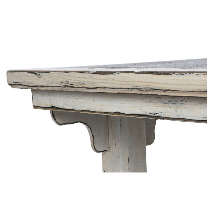 DKD Home Decor Mesa de Centro de Olmo Macizo y Ratán Decapé
