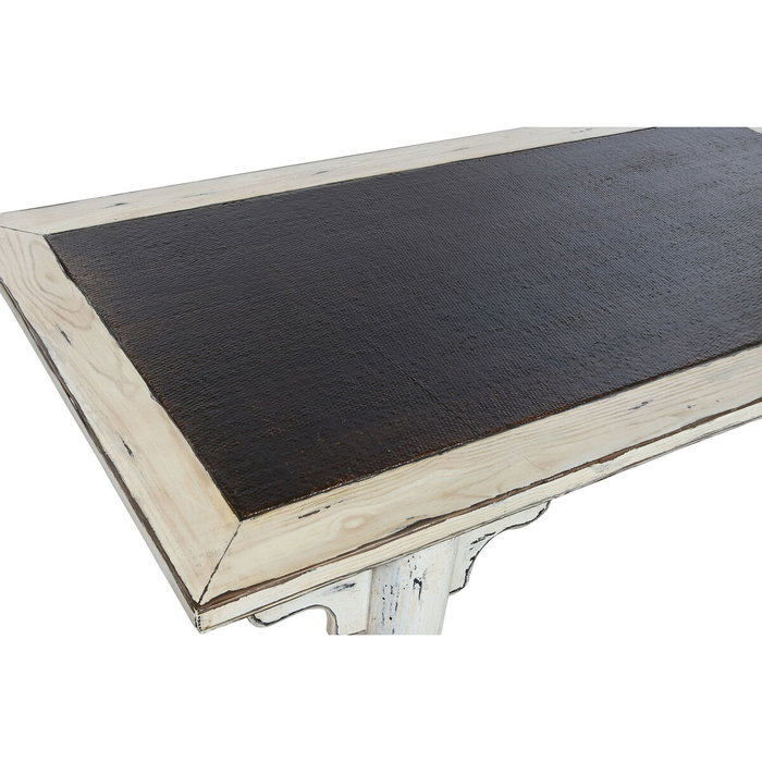 DKD Home Decor Mesa de Centro de Olmo Macizo y Ratán Decapé