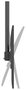 Aisens Soporte de Techo Pro CT100TSLE-393 para TV de 50-100 Pulgadas, Negro