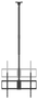 Aisens Soporte de Techo Pro CT100TSLE-393 para TV de 50-100 Pulgadas, Negro