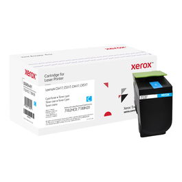 Xerox Everyday Cartucho de Tóner Láser Cian de Alto Rendimiento (3.500 Páginas) Compatible con Lexmark CS417dn / CS517de / CX417de / CX517de - Alternativa a 71B0H20 / 71B2HC0