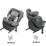 Babyauto Silla de Coche Grupo 0/1/2/3 Giratoria y Reclinable con Reductor y Pata de Apoyo Color Oliva
