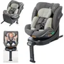 Babyauto Silla de Coche Grupo 0/1/2/3 Giratoria y Reclinable con Reductor y Pata de Apoyo Color Oliva
