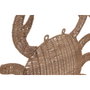 DKD Home Decor Decoración de Pared de Ratán Tortuga Surtido de 3