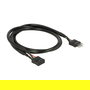 DELOCK Cable de extensión USB 2.0, tipo Macho a Hembra, 10 pines, 0.5 metros (50 cm) - Referencia Verlngerungskabel Pfostenstecker