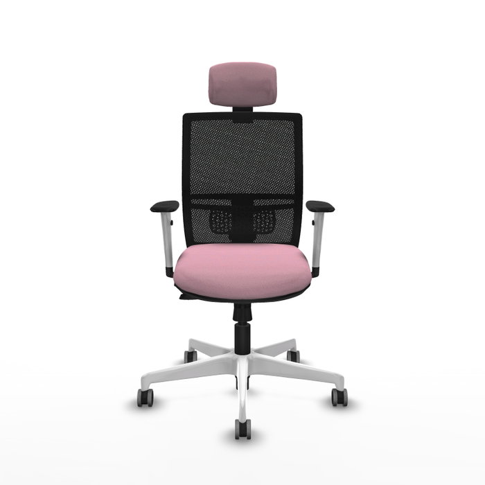 PIQUERAS Y CRESPO Silla de oficina Yunquera Rosa y Negro con mecanismo Sincro/Traslack PIQUERAS Y CRESPO Silla de oficina Yunquera Rosa y Negro con mecanismo Sincro/Traslack