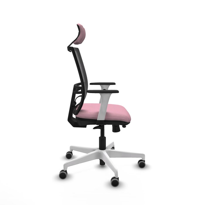 PIQUERAS Y CRESPO Silla de oficina Yunquera Rosa y Negro con mecanismo Sincro/Traslack PIQUERAS Y CRESPO Silla de oficina Yunquera Rosa y Negro con mecanismo Sincro/Traslack