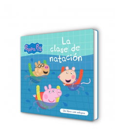 BEASCOA Peppa Pig. Libro de cartón con solapas - La clase de natación