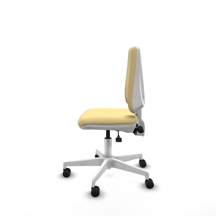 PIQUERAS Y CRESPO Silla de oficina Elche crema con mecanismo asincrónico