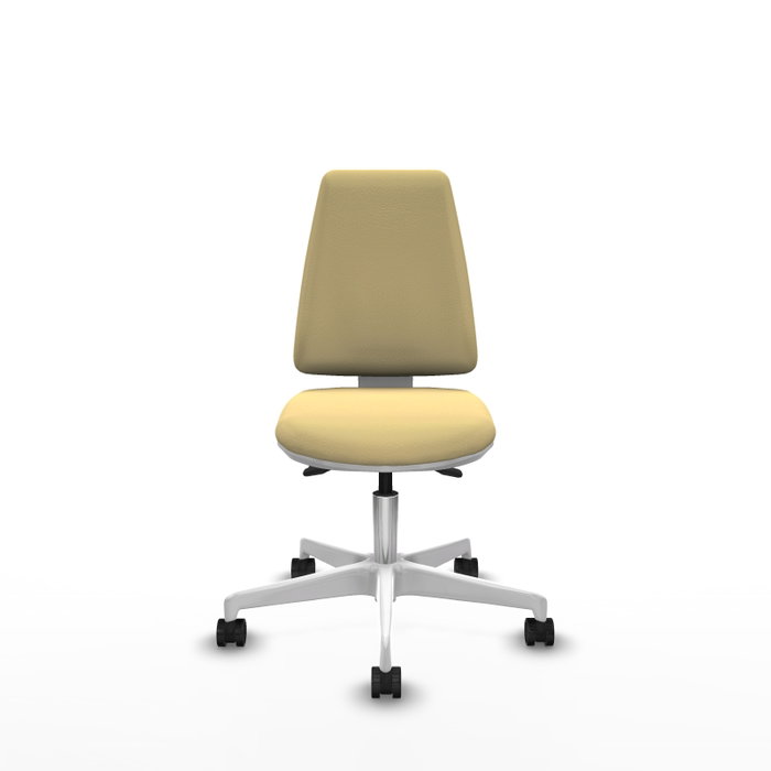 PIQUERAS Y CRESPO Silla de oficina Elche crema con mecanismo asincrónico