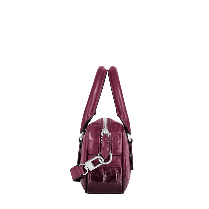 Montblanc Bolso Mini Atelier en Piel de Cocodrilo Burdeos